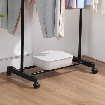 Wieszak Na Ubrania Stojak Metalowy Loftowy Na Kółkach Garderoba Podłogowa