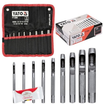 YATO PRZEBIJAKI DO SKÓRY 9 SZT YT-3590