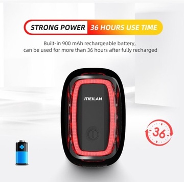 Интеллектуальная система СТОП для велосипедных фонарей Meilan X6