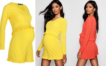 145A165 BOOHOO B05 ŻÓŁTY KOMPLET CIĄŻOWY 42