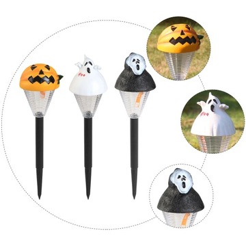 Halloweenowa lampa podłogowa zasilana energią