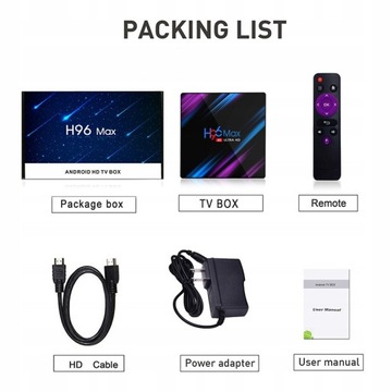 ТЕЛЕВИЗИОННАЯ ПРИСТАВКА H96 MAX 4/32 ГБ ANDROID 10 SMART