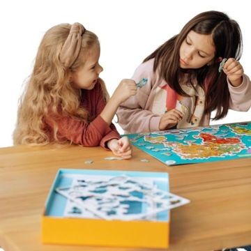 НАБОР МАГНИТОВ МАГНИТНЫЙ «КАРТА МИРА» 145 ЭЛЕМЕНТОВ ИЗ ДОСОК