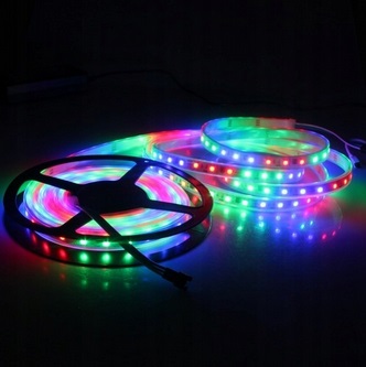 TAŚMA LED RGB 300 LED SMD 5m + PILOT + ZASILACZ