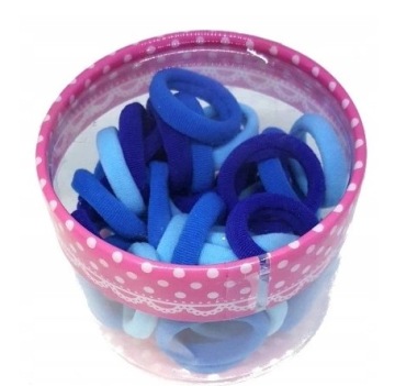 КОРОБКА 40 РЕЗИНОК ДЛЯ ВОЛОС БЕСШОВНАЯ РЕЗИНКА LOL