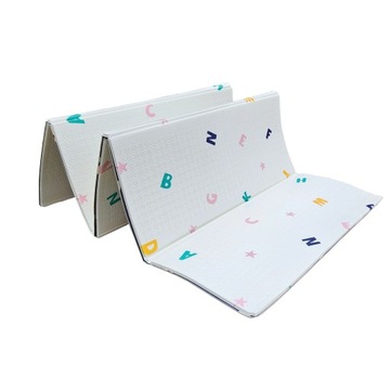 MATA EDUKACYJNA PIANKOWA DWUSTRONNA SKŁADANA DYWAN 200x150 XXL + TORBA