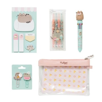 Zestaw Piśmienniczy Pusheen Foodie Piórnik Zakreślacze 13 elementów