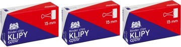 KLIPY BIUROWY KLIPS 15mm KLIP BIUROWE 12 SZT. GRAND