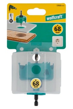 КОРОНОЧНАЯ ПИЛА WOLFCRAFT УГЛЕРОДИСТАЯ СТАЛЬ 68MM WF5968000