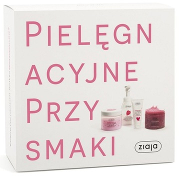 ZIAJA ZESTAW MARSHMALLOW Peeling + Pianka + Krem do rąk + Galaretka