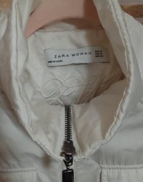 (38/M) ZARA/ Bogato zdobiona, biała kurtka z Madrytu