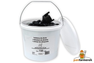 Изолятор провода с шурупом 150 шт + держатель винта 1 шт