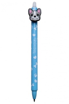 DŁUGOPIS WYMAZYWALNY AUTOMATYCZNY DOGS BULLDOG BLUE