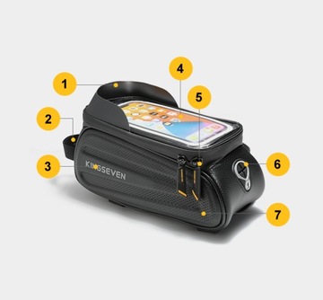 ВОДОНЕПРОНИЦАЕМАЯ ВЕЛОСИПЕДНАЯ САНИТАРНАЯ СУМКА С ДЕРЖАТЕЛЕМ ДЛЯ ТЕЛЕФОНА