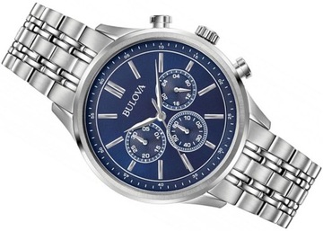 ZEGAREK MĘSKI BULOVA 96A210 CHRONOGRAPH DARK BLUE