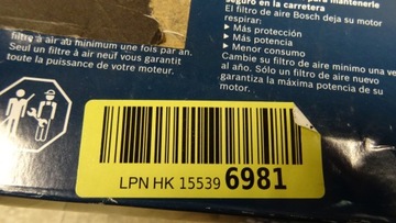 BOSCH F 026 400 343 FILTR VZDUCHU RENAULT CAPTUR I DACIA DOKKER