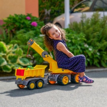 BIG Power Worker Maxi Ride на прицепе