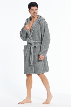 УНИСЕКС Халат из микрофибры с капюшоном Warm Miguel XXL