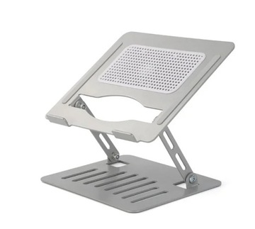ОХЛАЖДАЮЩАЯ ПОДСТАВКА ДЛЯ НОУТБУКА 12–17 ДЮЙМОВ, РЕГУЛИРУЕМАЯ, АЛЮМИНИЕВАЯ, ТИХАЯ СТОЛ.