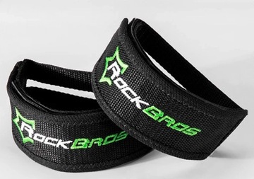 РЕМНИ ДЛЯ ВЕЛОСИПЕДНЫХ ПЕДАЛЕЙ, 2 ШТ. РЕМНИ ДЛЯ НОГ, ЛЕГКИЕ ЧЕРНЫЕ, НА ЗАВЕЛКРО