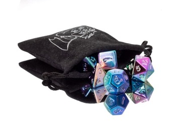 ŁATWOPALNE ZESTAW 7 KOŚCI KOSTEK RPG