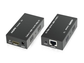УДЛИНИТЕЛЬ-ПРЕОБРАЗОВАТЕЛЬ HDMI-LAN ВИТАЯ ПАРА RJ45 Удлинительный кабель 60 м