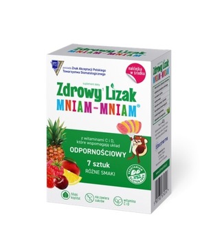 STARPHARMA ZDROWY LIZAK MNIAM MIX SMAKÓW WITAM ODPORNOŚĆ Z KSYLITOLEM 7x6g