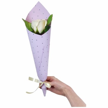 Bukiet róża mydlana kwiaty mydlane pachnące 37 cm PREZENT NA DZIEŃ KOBIET