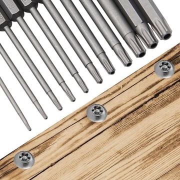 Набор отверток сливового цвета S2 50-75-100 мм с шестигранником