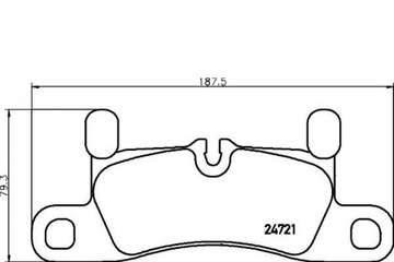 TEXTAR KLOCKI HAMULCOWE PORSCHE TYŁ CAYENNE 3,0-4,