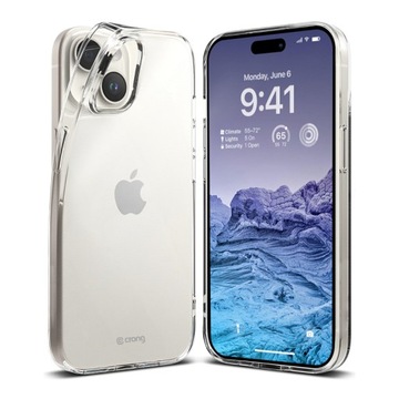 Etui iPhone 15 Crong Przezroczysty