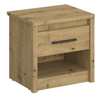 SZAFKA NOCNA STOLIK NOCNY z szufladą dąb artisan