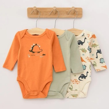 Cool Club Body Długi Rękaw 3szt 3-6m 68cm Dinozaur