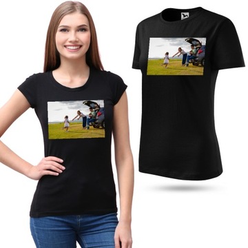 DAMSKA KOSZULKA ZE ZDJĘCIEM FOTO JAKOŚĆ PREZENT t-shirt