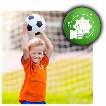 Набор ворот для садового футбола с мячом, насосом, сеткой и иглой.