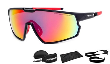 OKULARY ROWEROWE ARCTICA S-333 LUSTRZANE MONOLENS