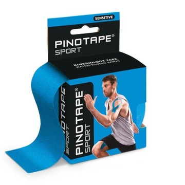 Taśma do kinesiotapingu PINO 5cm x 5m niebieski sensitive