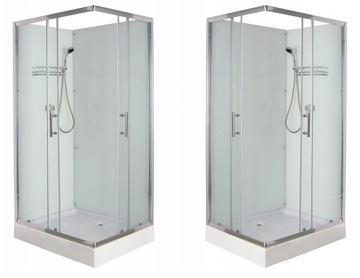 KABINA PRYSZNICOWA WOLNOSTOJĄCA 100x80 BIAŁA