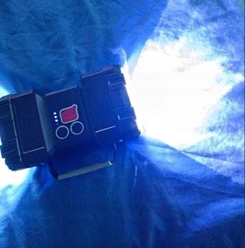 МОЩНЫЙ ДВУХСТОРОННИЙ АККУМУЛЯТОРНЫЙ СВЕТОДИОДНЫЙ ФОНАРЬ ПОИСК ЦВЕТНЫЙ МОЩНЫЙ СВЕТ