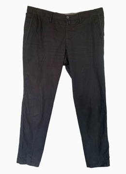 Hugo Boss Bawełniane Spodnie chinos materiałowe cienkie klasyczne męskie 50