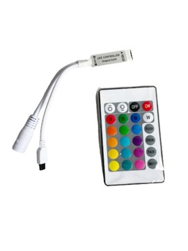 ПУЛЬТ ДИСТАНЦИОННОГО УПРАВЛЕНИЯ ДЛЯ СВЕТОДИОДНЫХ ЛЕНТ, RGB СВЕТОДИОДОВ, 24 ИК-КЛАВИШ