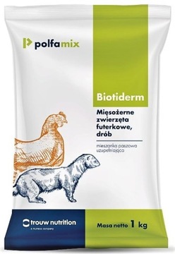 BIOTIDERM 1kg - biotyna witamina H - skóra sierść włosy pazury P