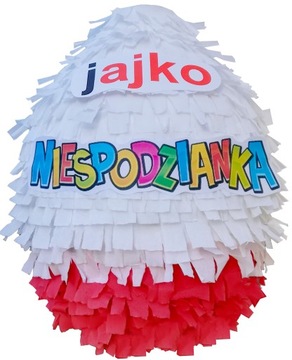 PINIATA JAJKO NIESPODZIANKA PREZENT + GRATISY XXL