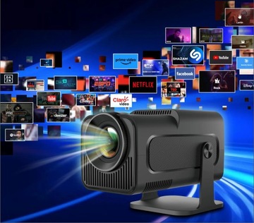 ПРОЕКТОР ANDROID TV WIFI FULL HD ПОРТАТИВНЫЙ УМНЫЙ ВРАЩАЮЩИЙСЯ ДИНАМИК