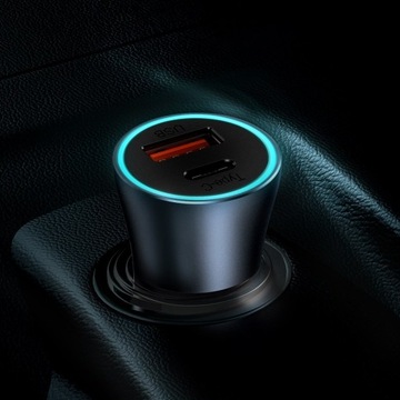 АВТОМОБИЛЬНОЕ ЗАРЯДНОЕ УСТРОЙСТВО BASEUS USB + USB-C 40 Вт + кабель Lightning для iPhone 1 м