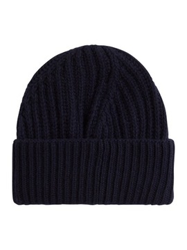 CALVIN KLEIN CZAPKA ZIMOWA ELEVATED BEANIE NAVY