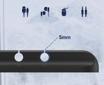 Клееный кабельный органайзер с 5 отверстиями.