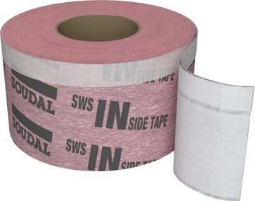SOUDAL SWS EXTRA TAŚMA DO OKIEN CIEPŁY MONTAŻ WEWNĘTRZNA 70mm/1m PEŁNY KLEJ