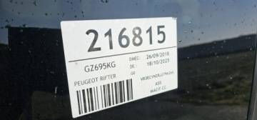 Peugeot Rifter Standard 1.5 BlueHDI 130KM 2018 Peugeot RIFTER Automat, zdjęcie 30
