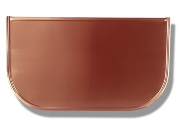 blacha przed kominek miedź satynowana 70x40cm